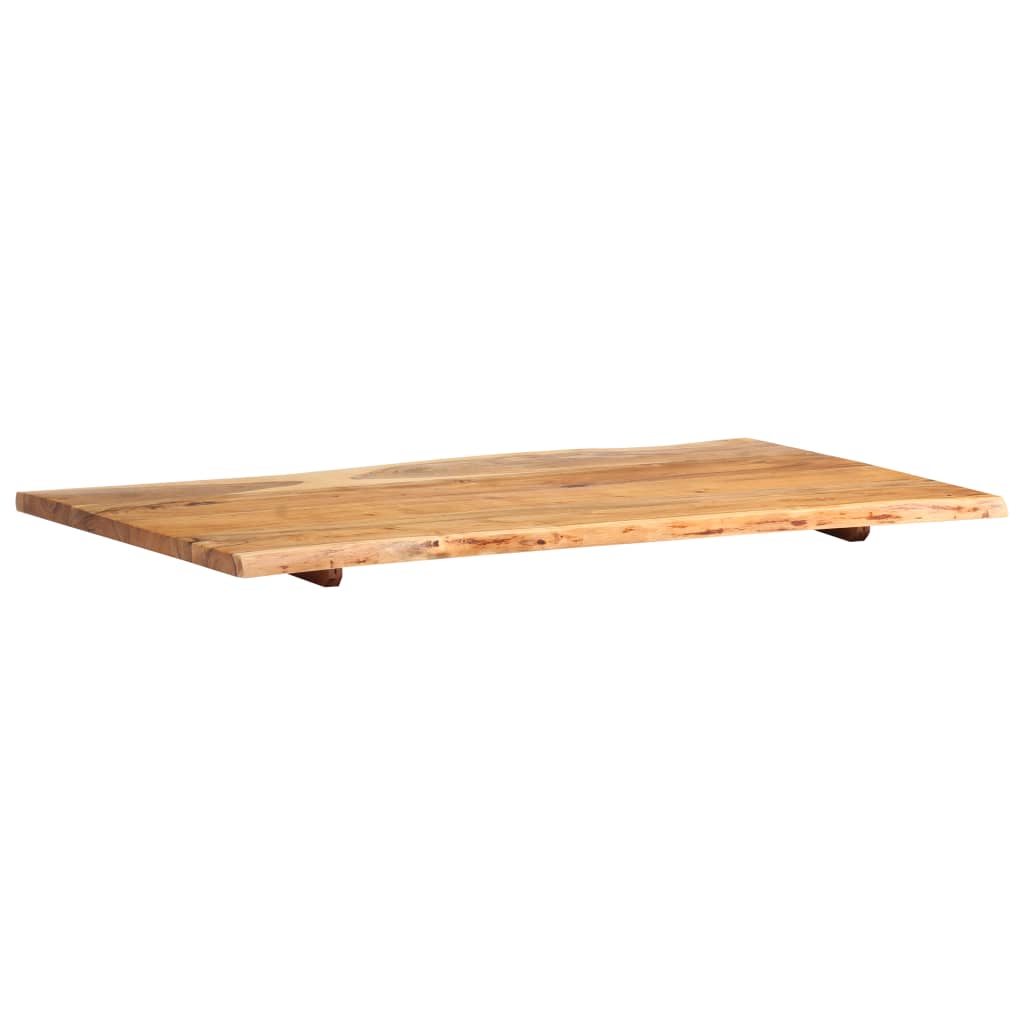 vidaXL Blat, lite drewno akacjowe, 100x(50-60)x2,5 cm