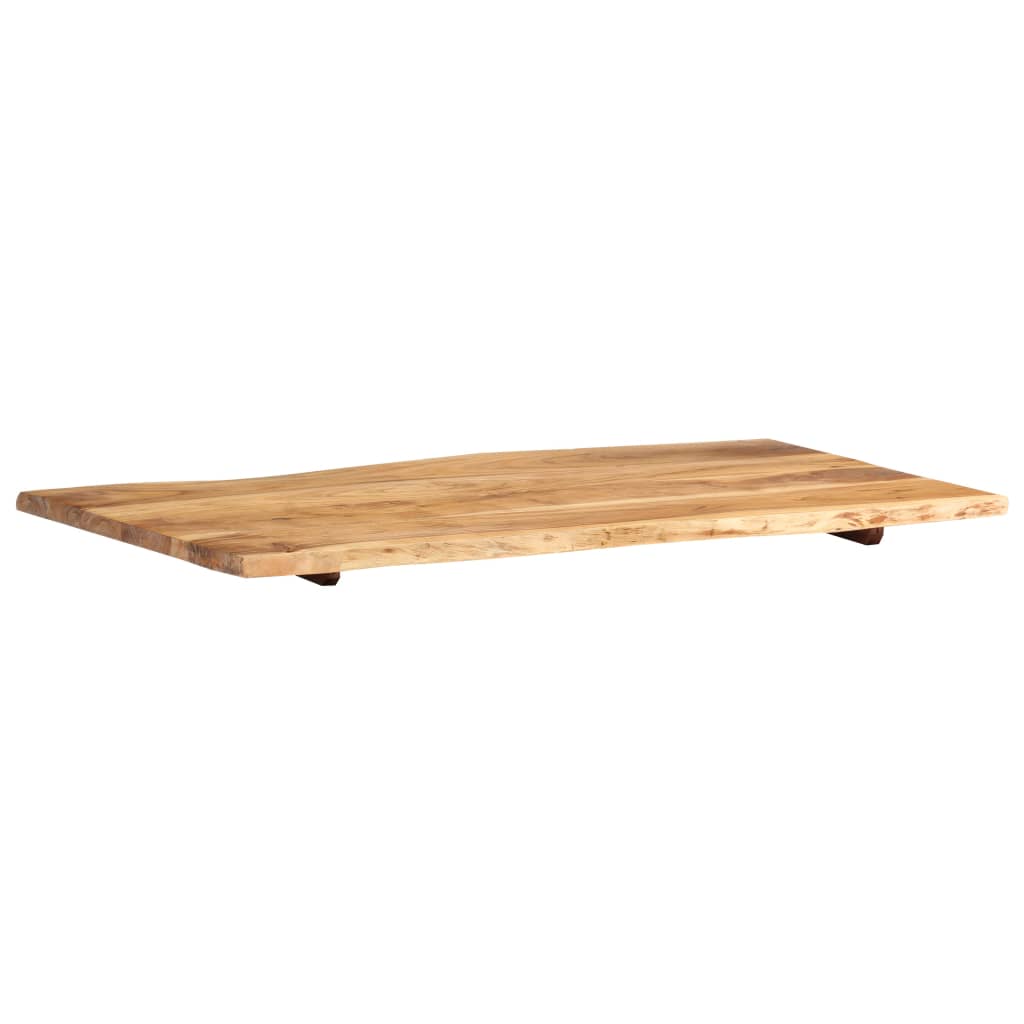 vidaXL Blat, lite drewno akacjowe, 100x(50-60)x2,5 cm
