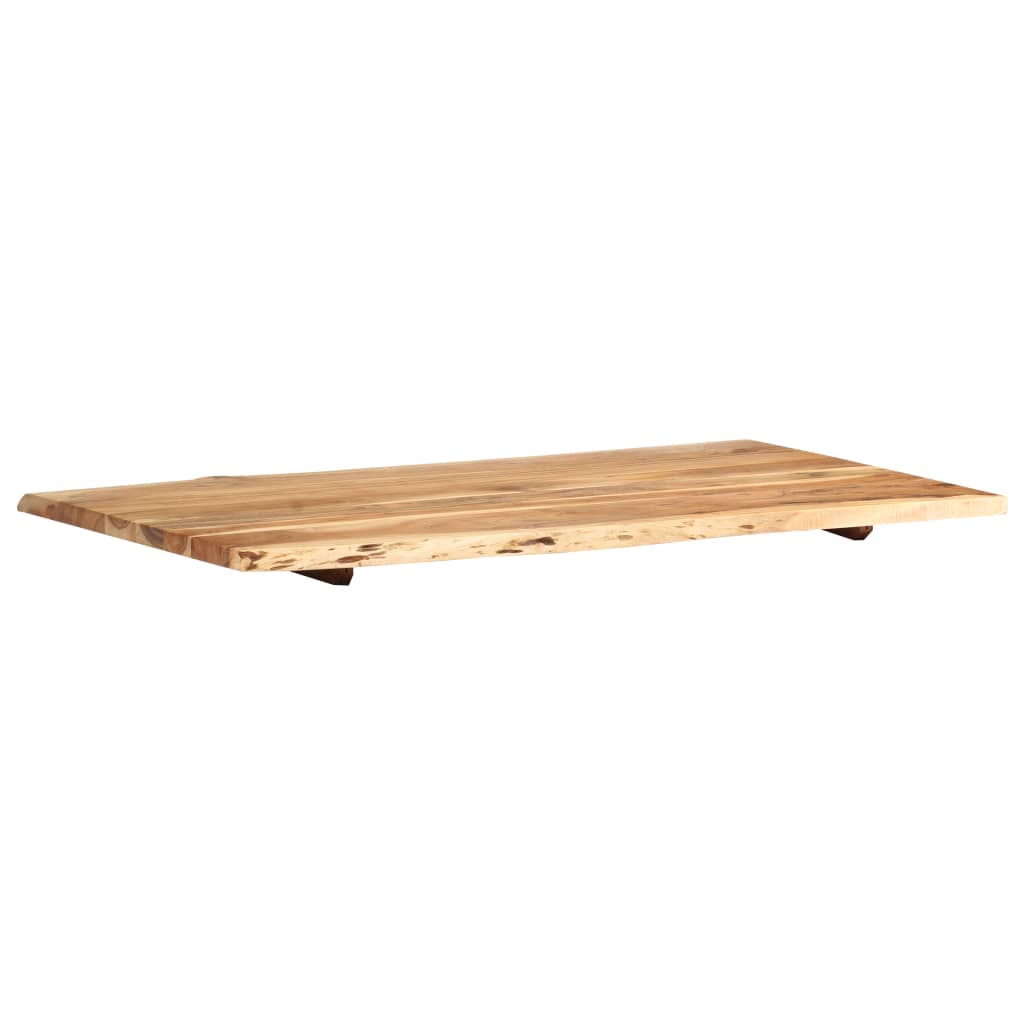 vidaXL Blat, lite drewno akacjowe, 100x(50-60)x2,5 cm