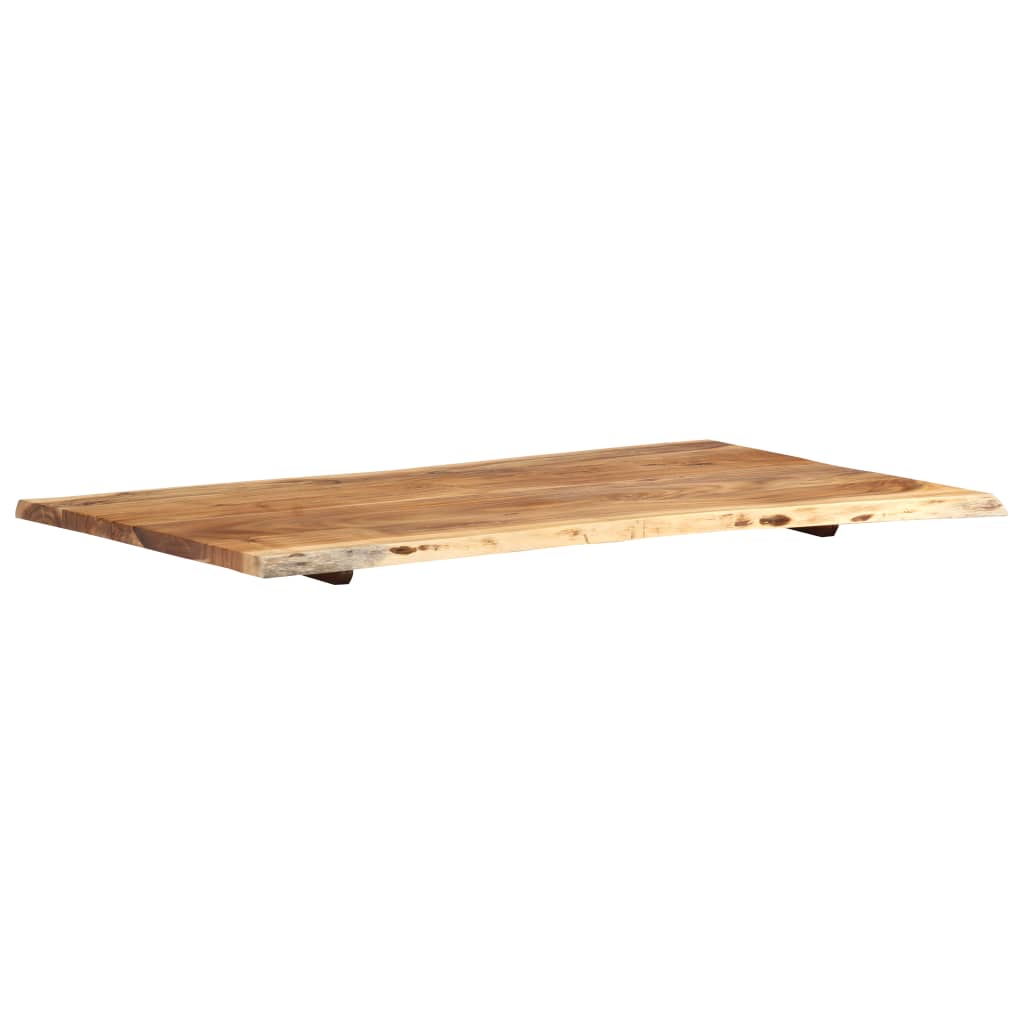 vidaXL Blat, lite drewno akacjowe, 100x(50-60)x2,5 cm