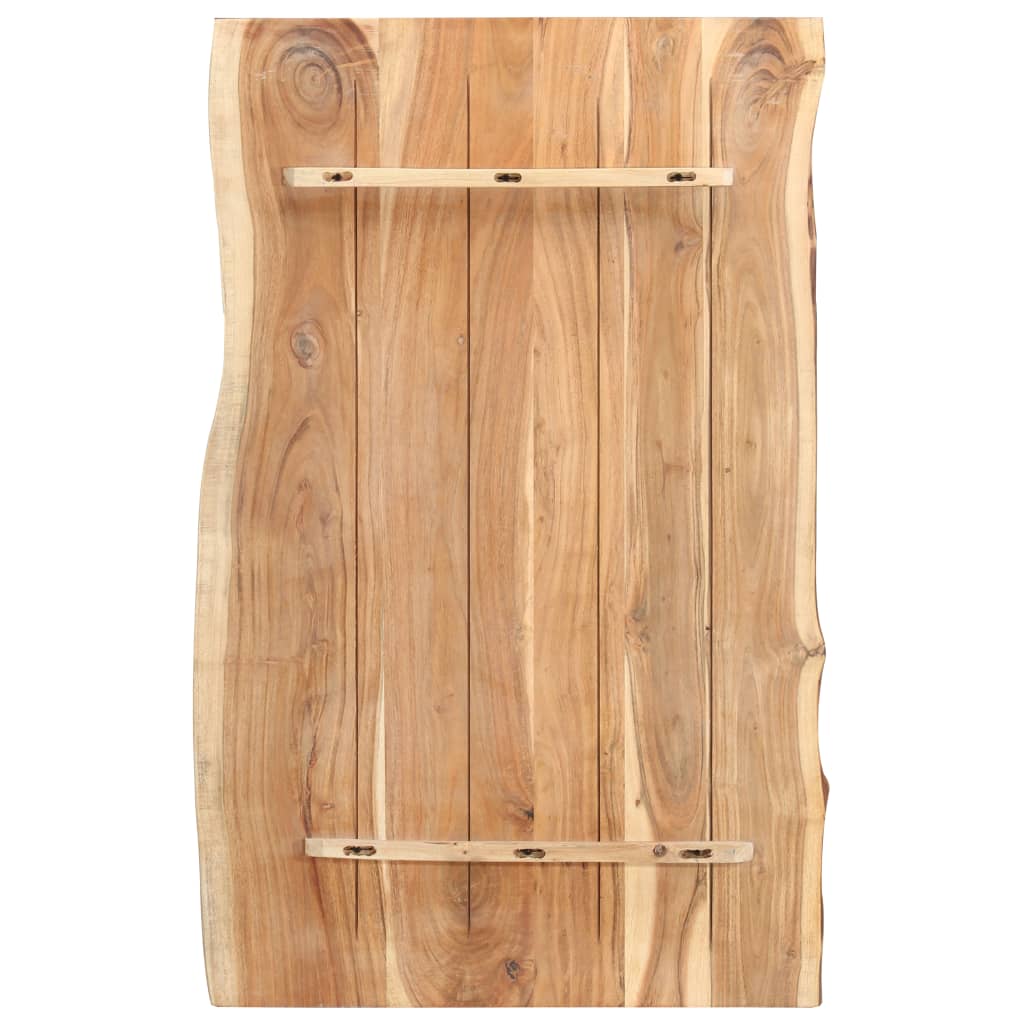 vidaXL Blat, lite drewno akacjowe, 100x(50-60)x3,8 cm