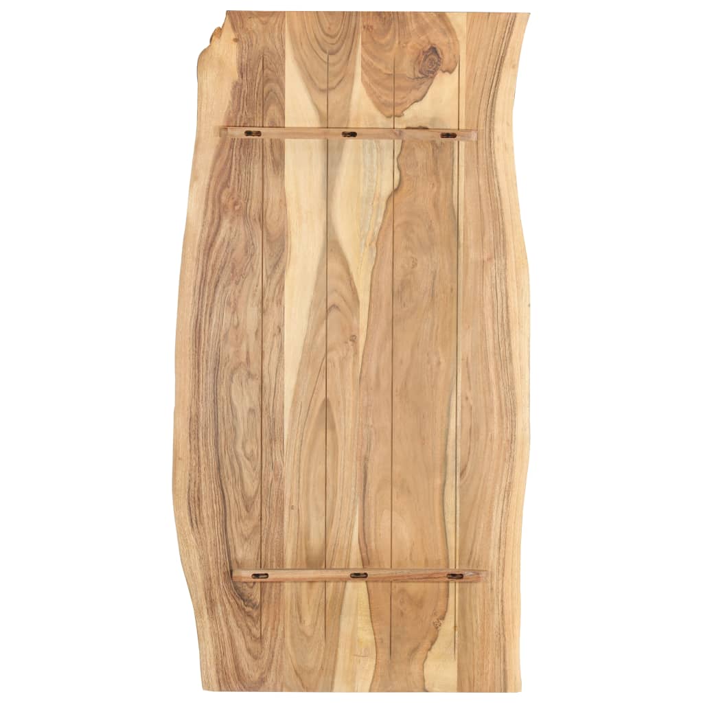 vidaXL Blat, lite drewno akacjowe, 118x(50-60)x2,5 cm