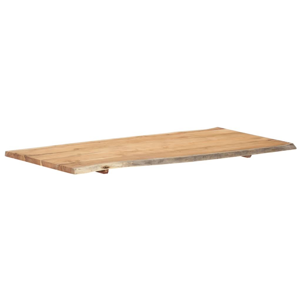 vidaXL Blat, lite drewno akacjowe, 118x(50-60)x2,5 cm