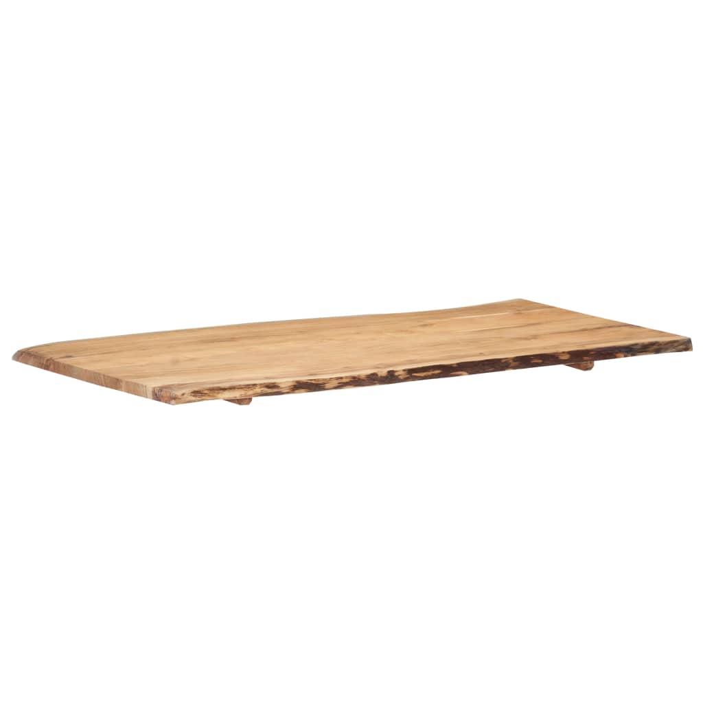 vidaXL Blat, lite drewno akacjowe, 118x(50-60)x2,5 cm