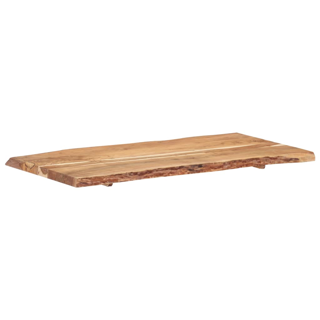 vidaXL Blat, lite drewno akacjowe, 118x(50-60)x3,8 cm