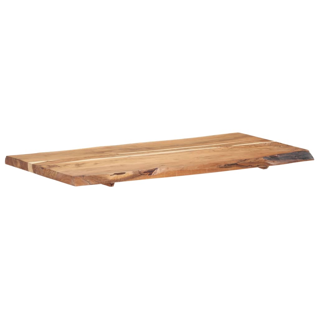 vidaXL Blat, lite drewno akacjowe, 118x(50-60)x3,8 cm