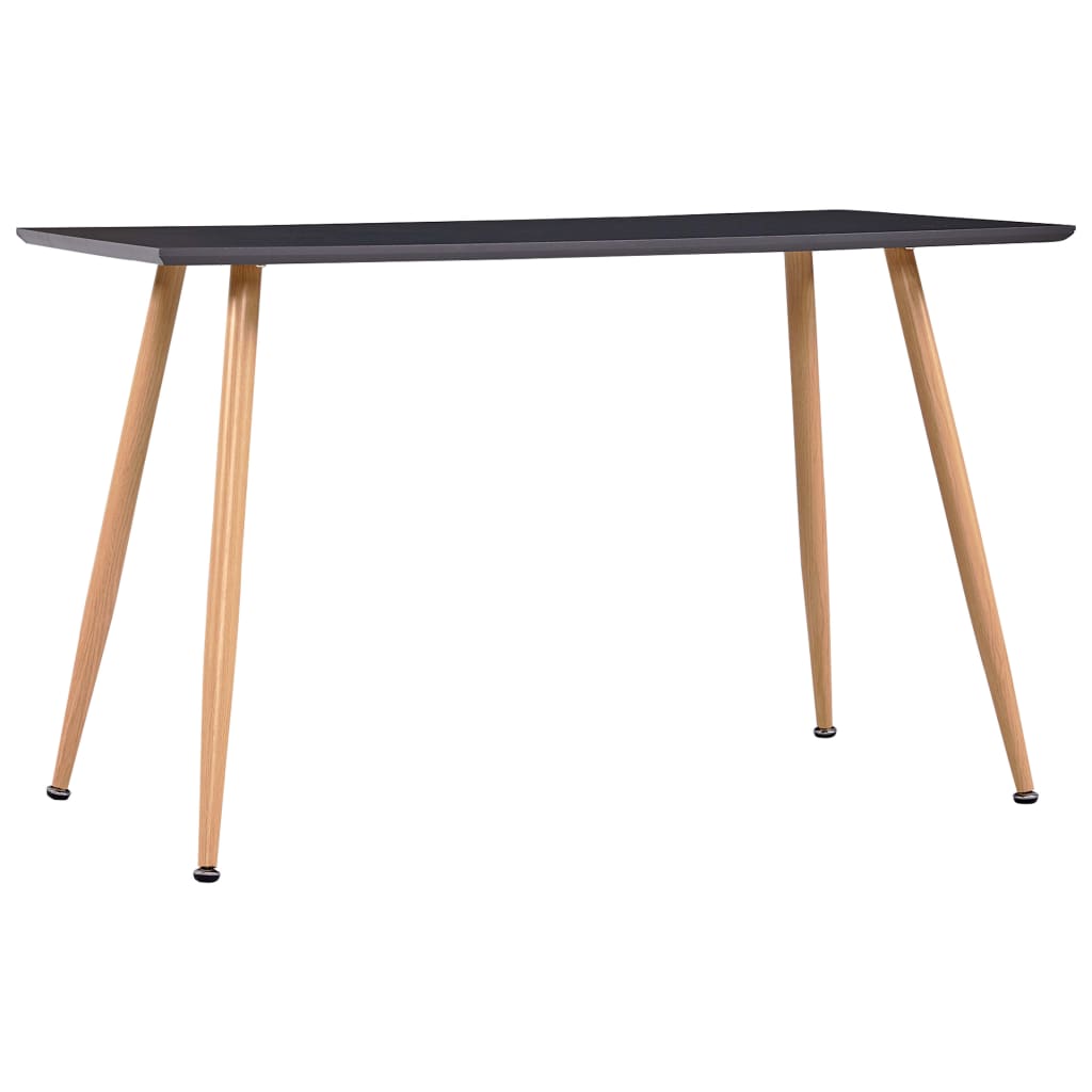 vidaXL Stół do jadalni, kolor dębowy i szary, 120x60x74 cm, MDF