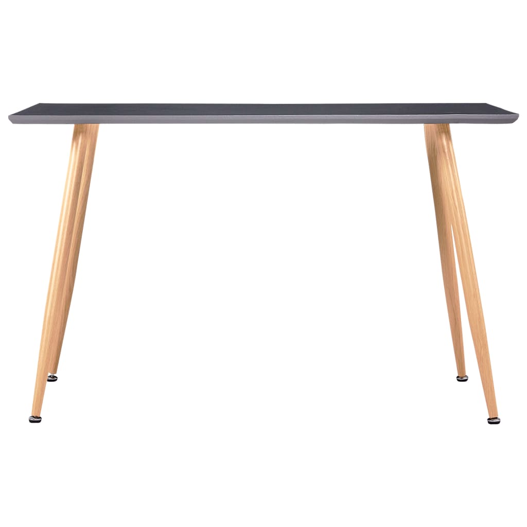vidaXL Stół do jadalni, kolor dębowy i szary, 120x60x74 cm, MDF
