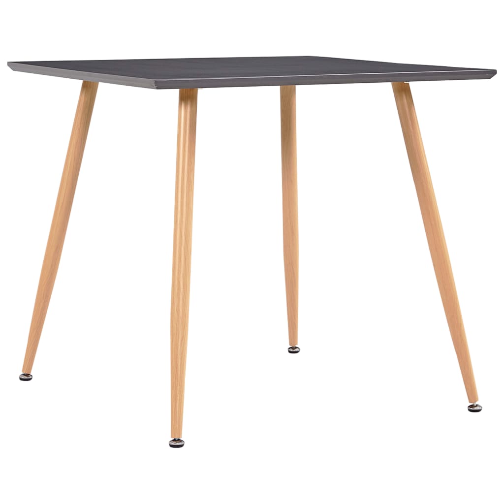 vidaXL Stół do jadalni, szaro-dębowy, 80,5 x 80,5 x 73 cm, MDF
