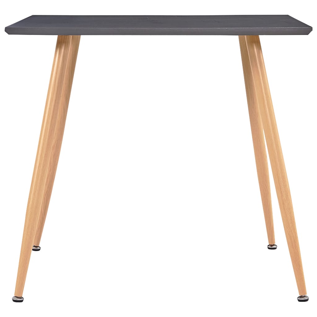 vidaXL Stół do jadalni, szaro-dębowy, 80,5 x 80,5 x 73 cm, MDF