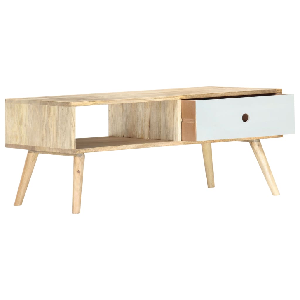 vidaXL Stolik kawowy, 90 x 50 x 40 cm, lite drewno mango