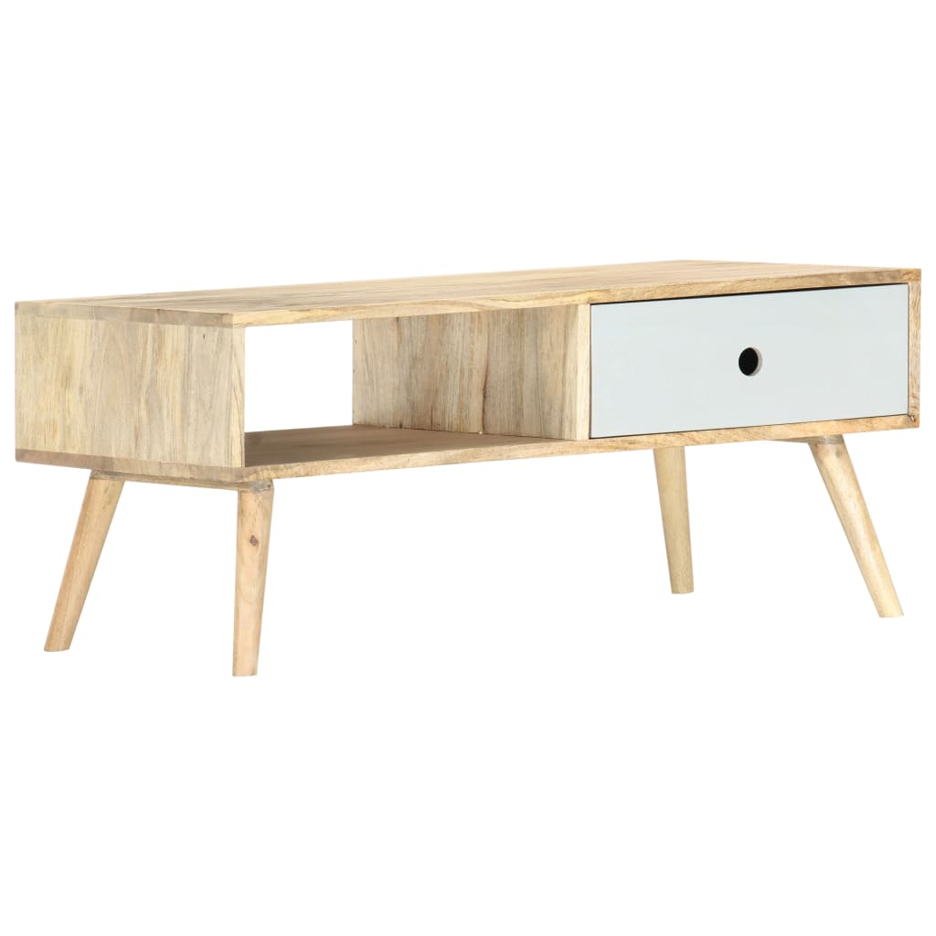 vidaXL Stolik kawowy, 90 x 50 x 40 cm, lite drewno mango