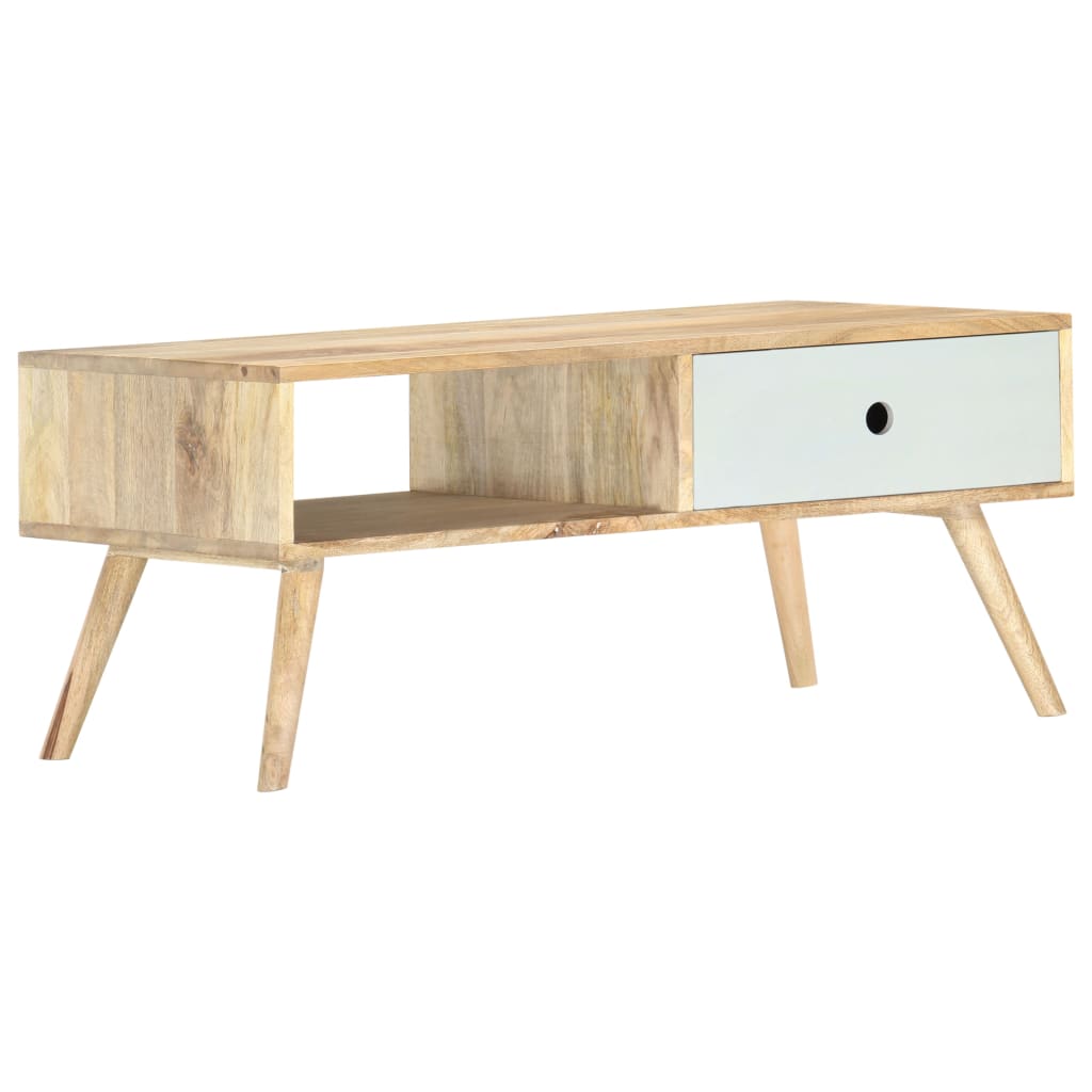 vidaXL Stolik kawowy, 90 x 50 x 40 cm, lite drewno mango