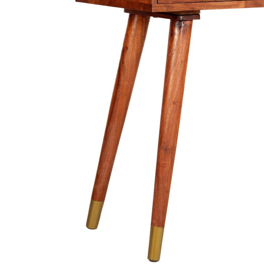 vidaXL Stolik typu konsola, 90 x 35 x 76 cm, lite drewno akacjowe