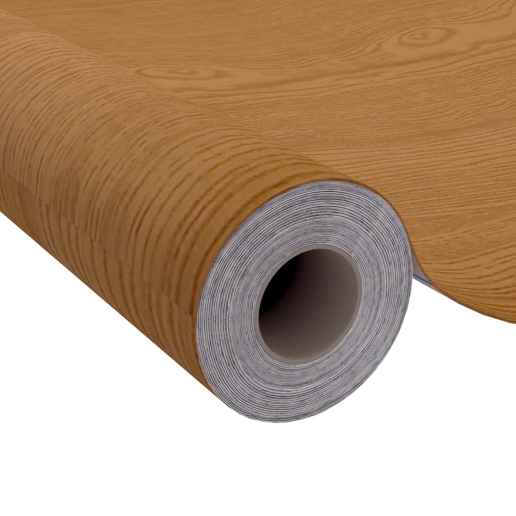 vidaXL Okleina samoprzylepna na drzwi 2 szt., jasny dąb 210x90 cm, PVC