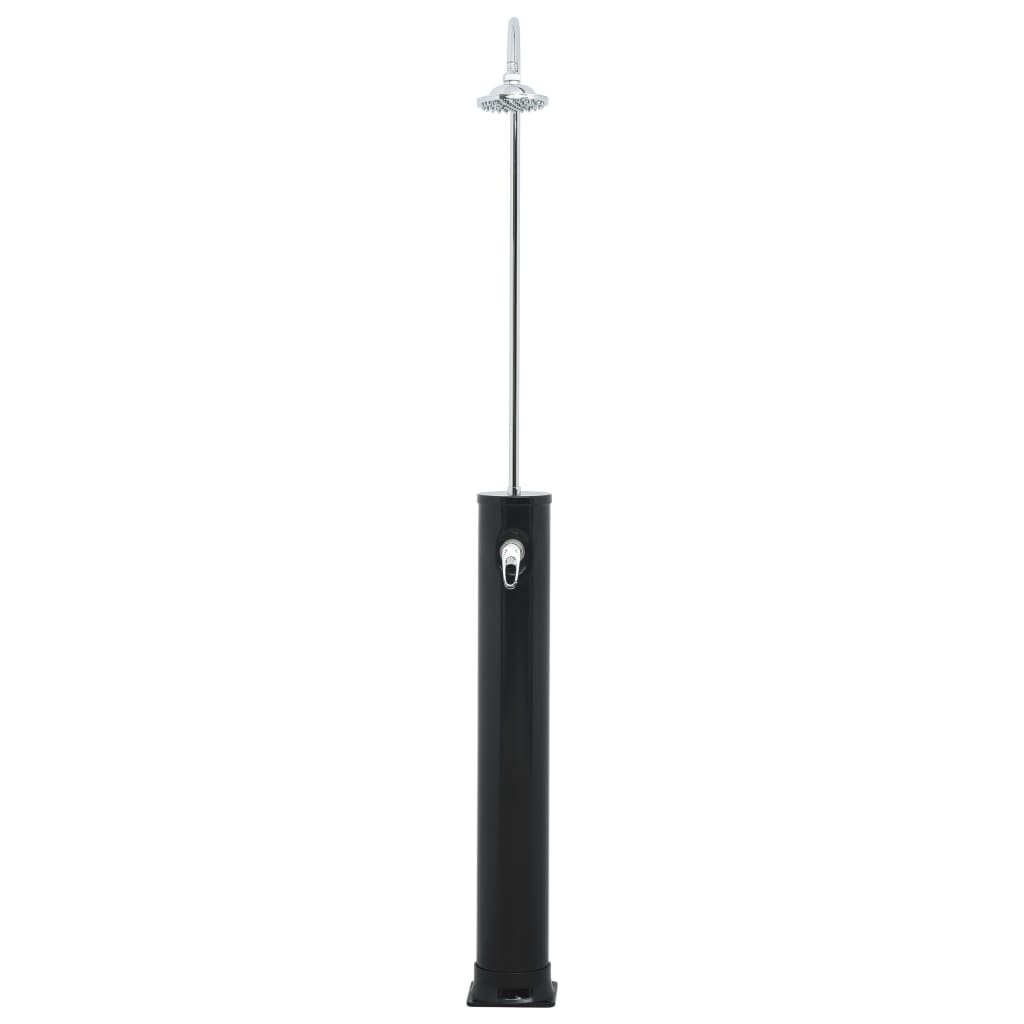 vidaXL Prysznic solarny, czarny, 214 cm, 20 L