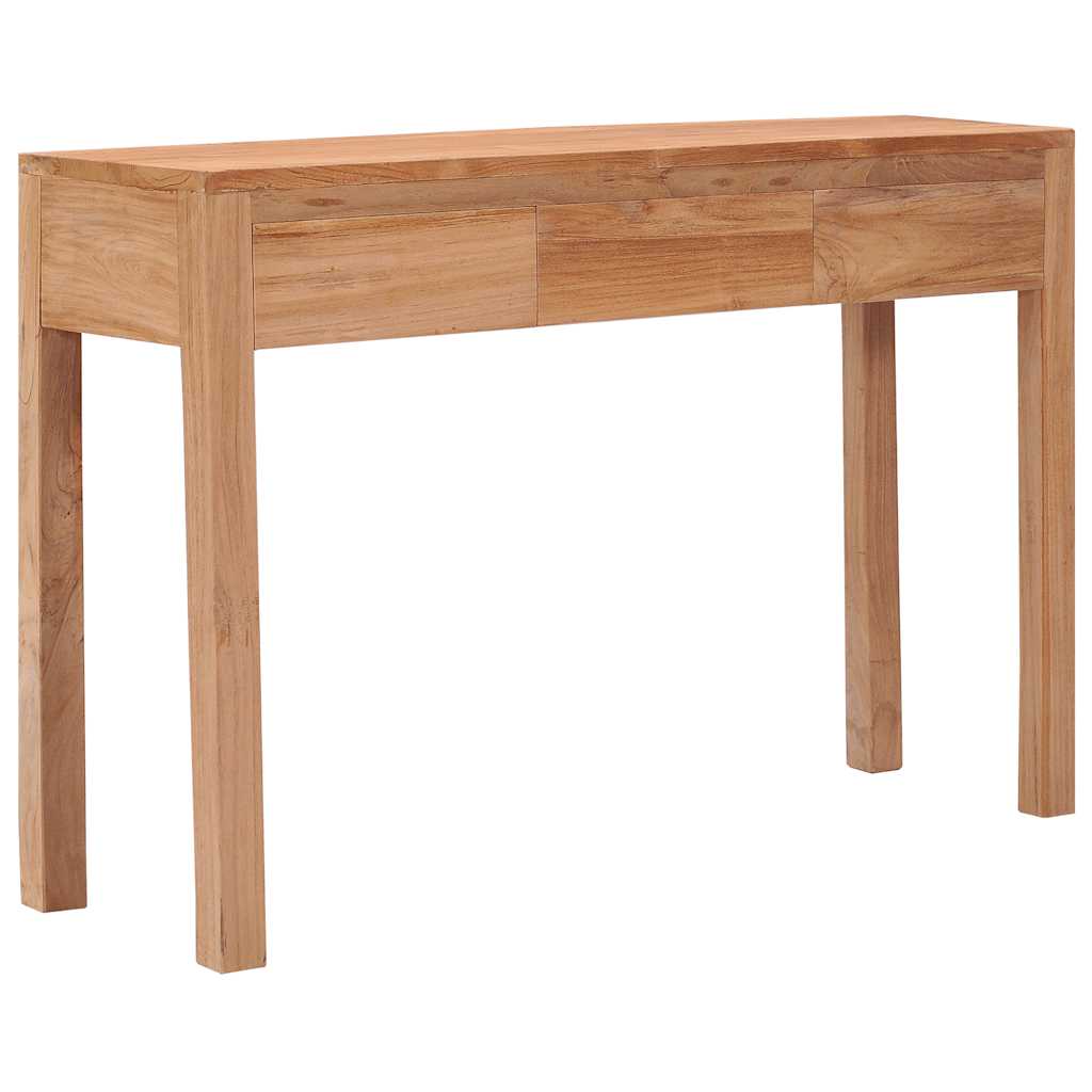 vidaXL Stolik konsola, 110 x 35 x 75 cm, lite drewno tekowe