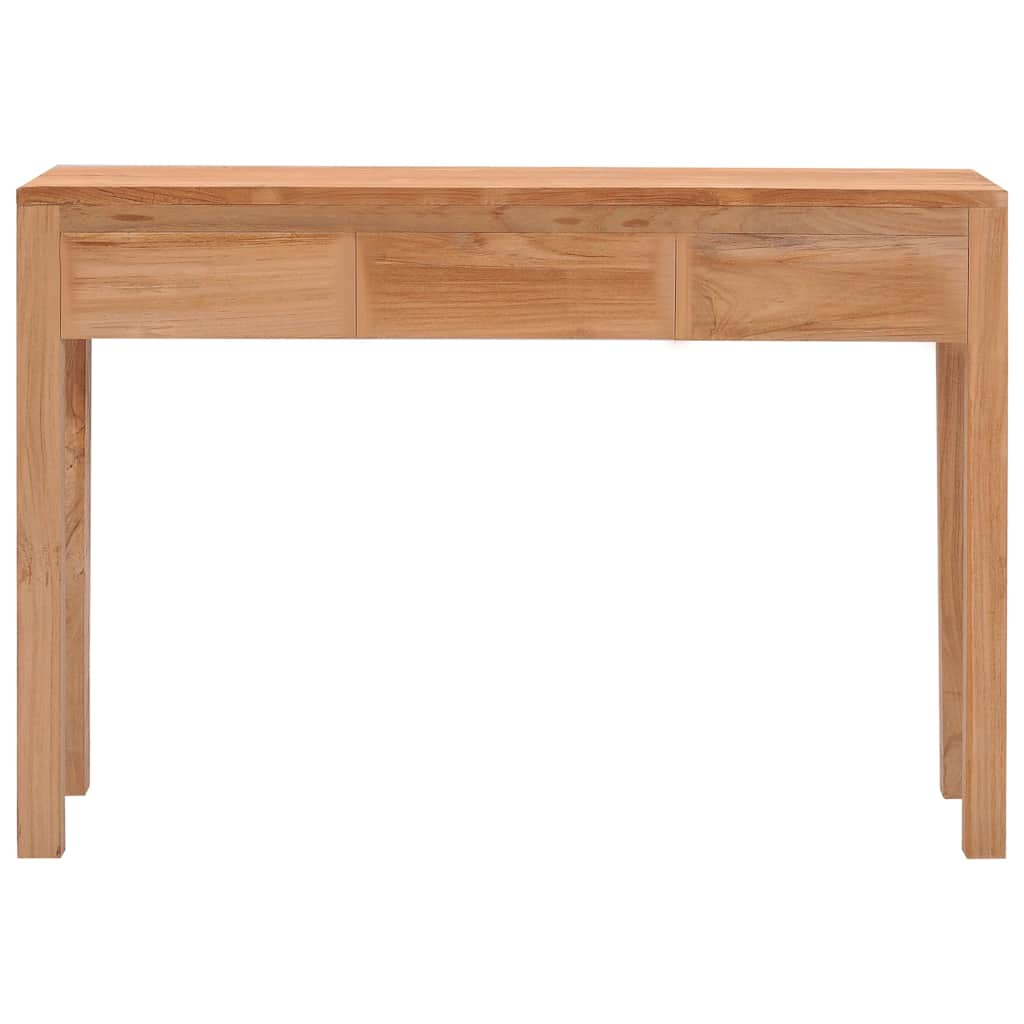 vidaXL Stolik konsola, 110 x 35 x 75 cm, lite drewno tekowe