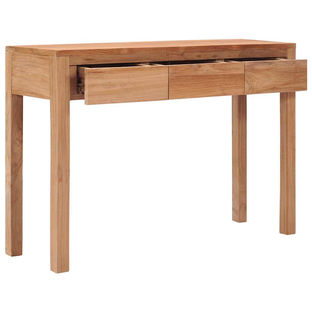 vidaXL Stolik konsola, 110 x 35 x 75 cm, lite drewno tekowe