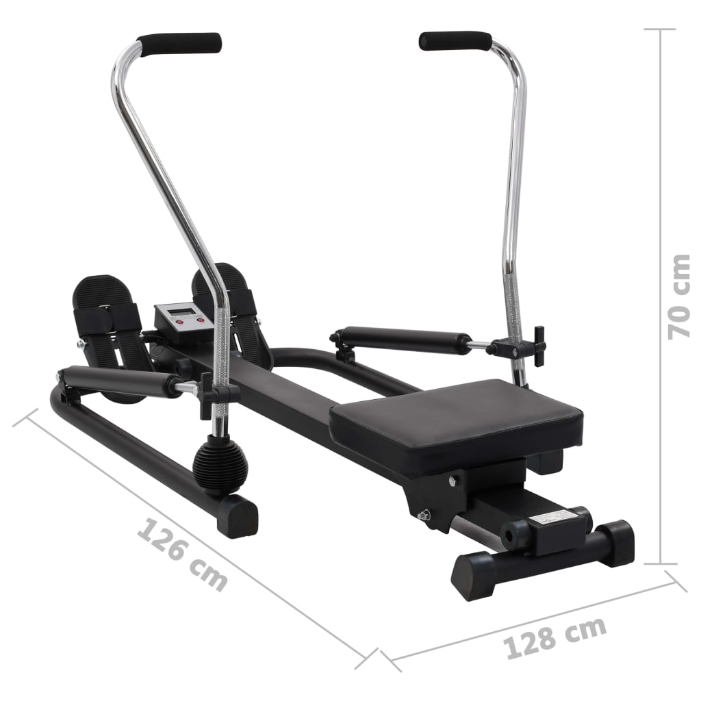 vidaXL Wioślarz treningowy z 5-stopniowym oporem hydraulicznym