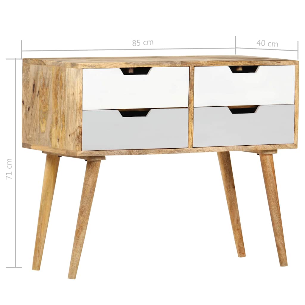 vidaXL Komoda, 85x40x71 cm, lite drewno mango