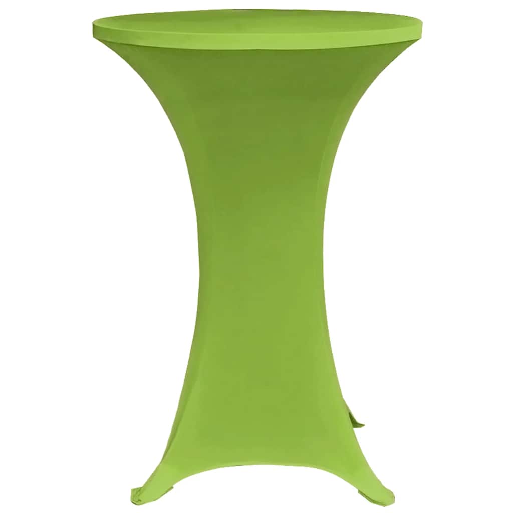 vidaXL Elastyczne pokrowce na stół, 4 szt., 60 cm, zielone