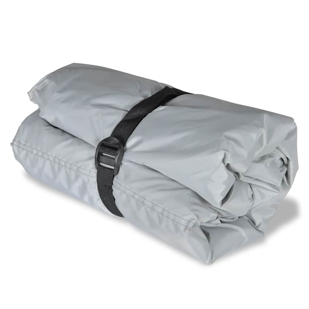 vidaXL Pokrowce na łódź, 2 szt., szare, dł. 610-671 cm, szer. 254 cm