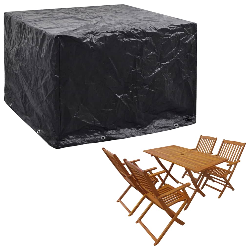 vidaXL Pokrowce na meble ogrodowe, 2 szt., 8 oczek, 122x112x98 cm