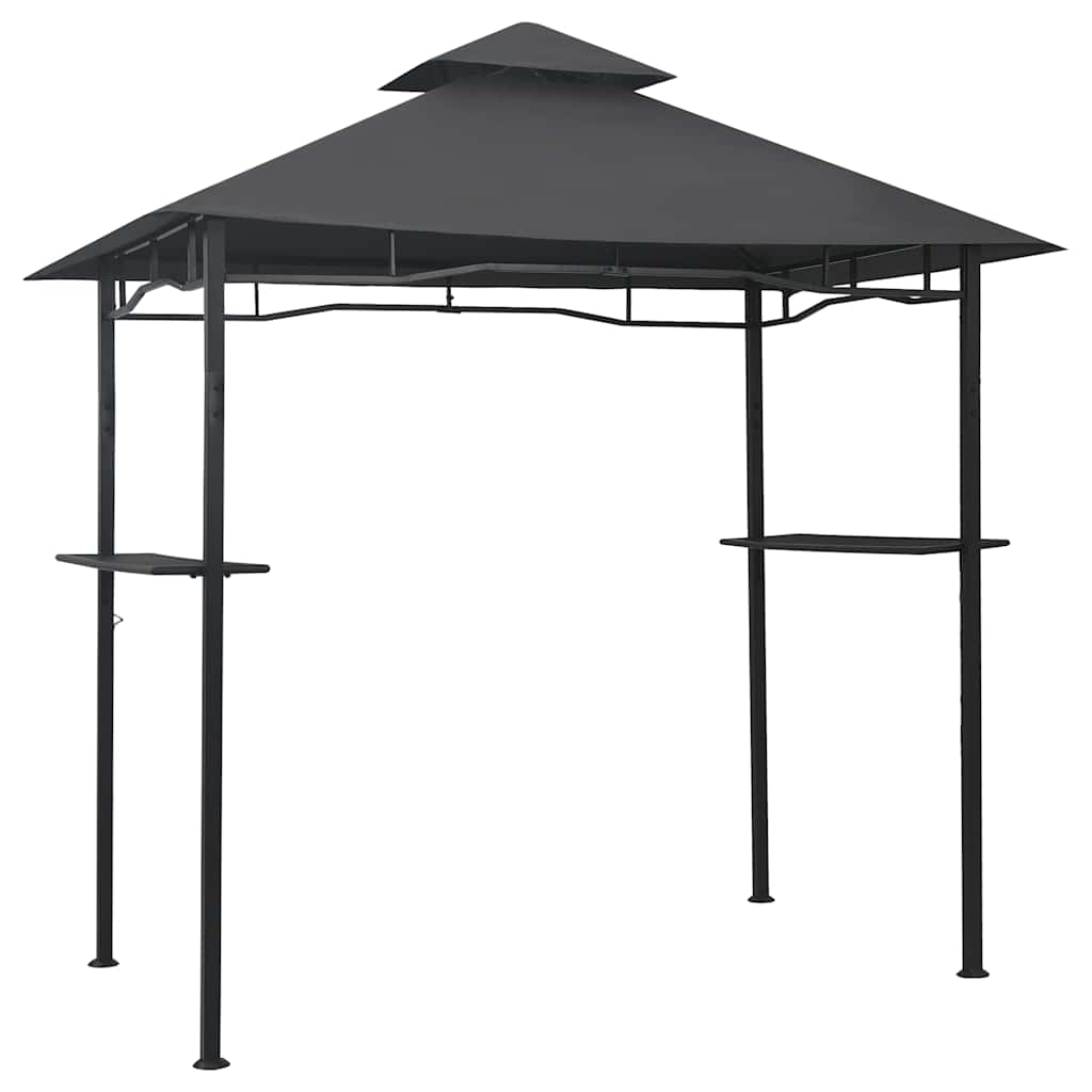 vidaXL Altanka nad grill, 240x150x255 cm, antracytowa, stal
