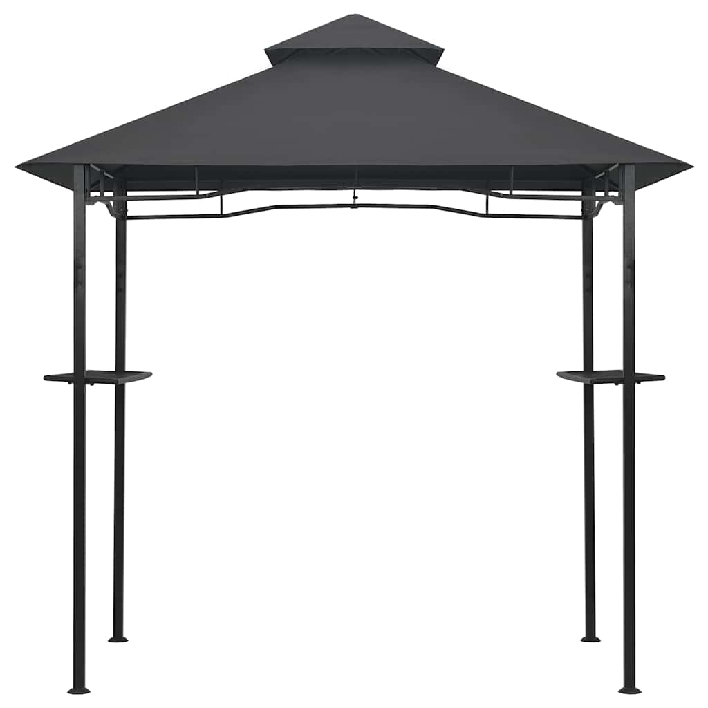 vidaXL Altanka nad grill, 240x150x255 cm, antracytowa, stal