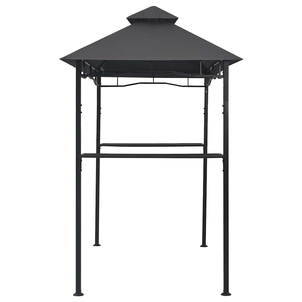 vidaXL Altanka nad grill, 240x150x255 cm, antracytowa, stal