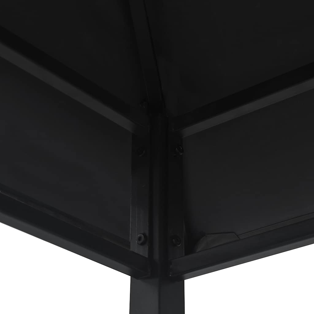 vidaXL Altanka nad grill, 240x150x255 cm, antracytowa, stal