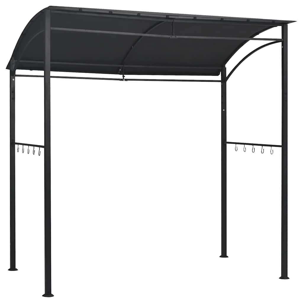vidaXL Altanka nad grill, 215x150x220 cm, antracytowa, stal