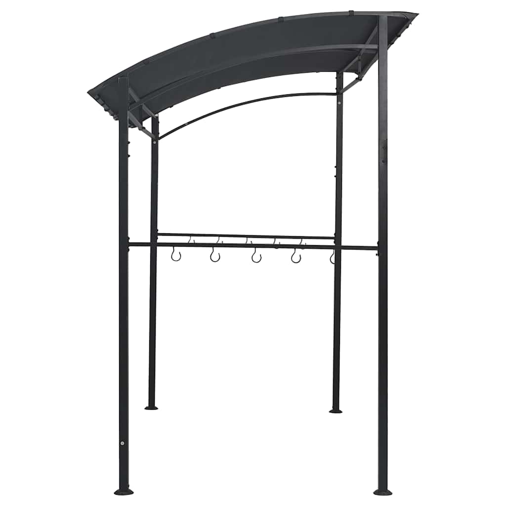 vidaXL Altanka nad grill, 215x150x220 cm, antracytowa, stal
