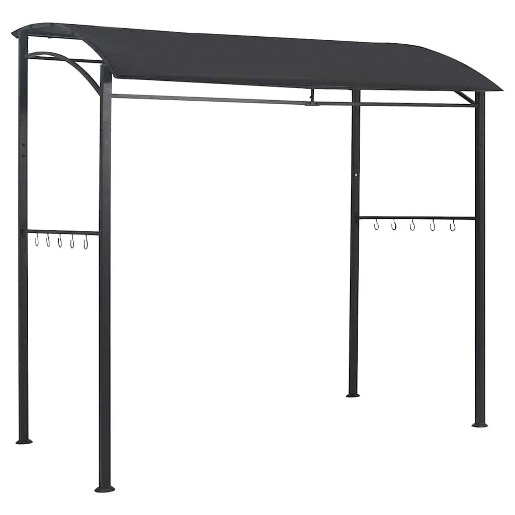 vidaXL Altanka nad grill, 215x150x220 cm, antracytowa, stal