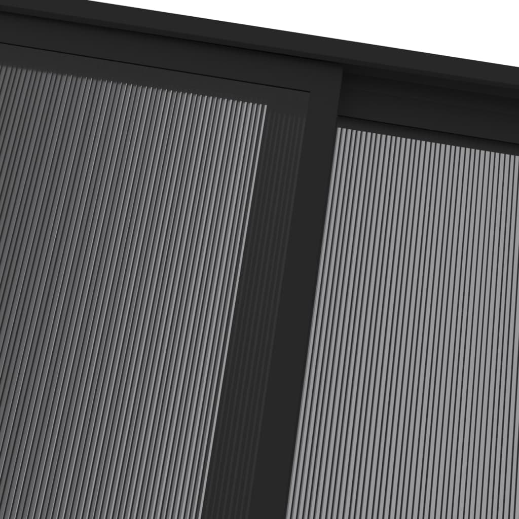 vidaXL Altana ogrodowa, antracytowa, 4x3x2,5 m, aluminium i stal