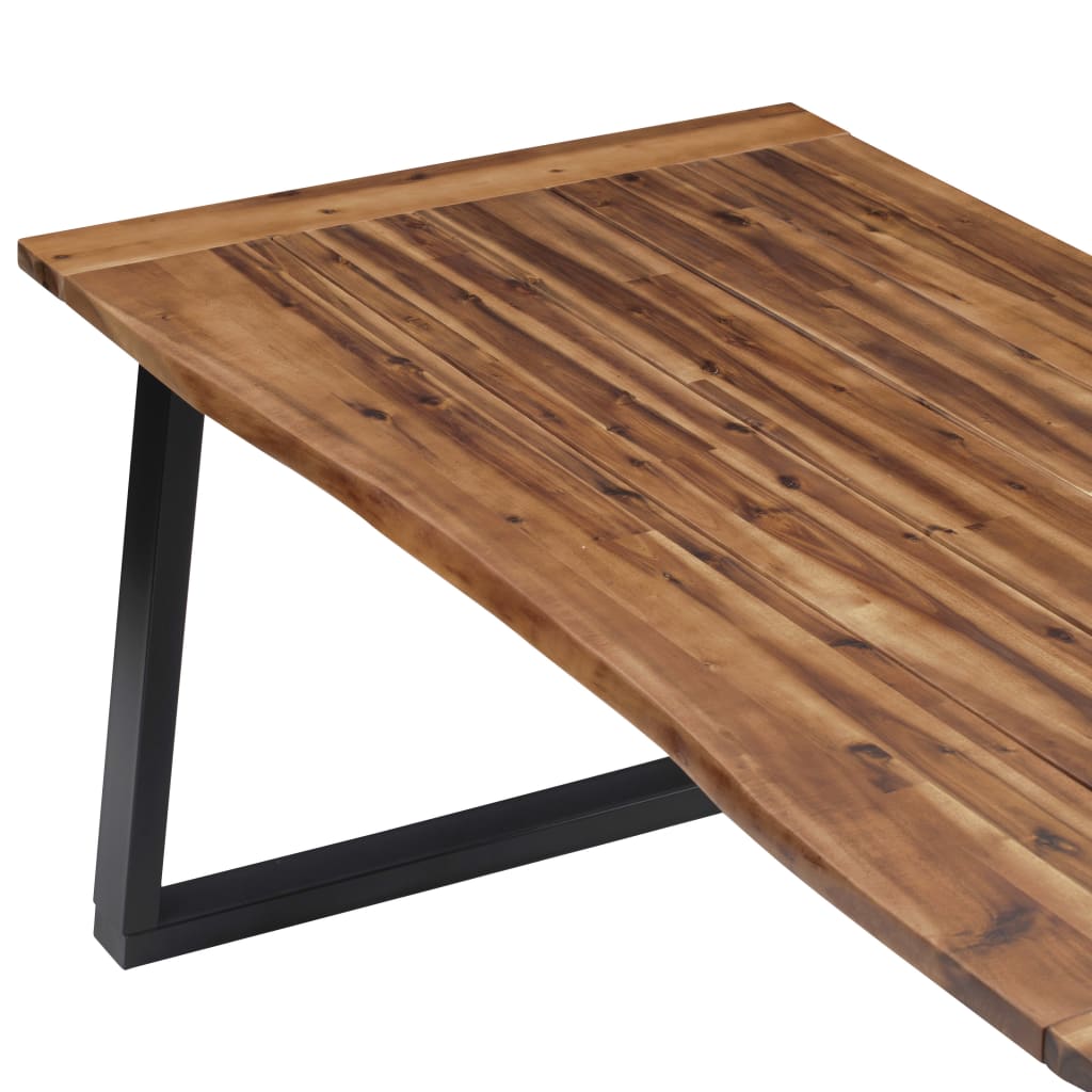 vidaXL Stół z litego drewna akacjowego, 180 x 90 cm