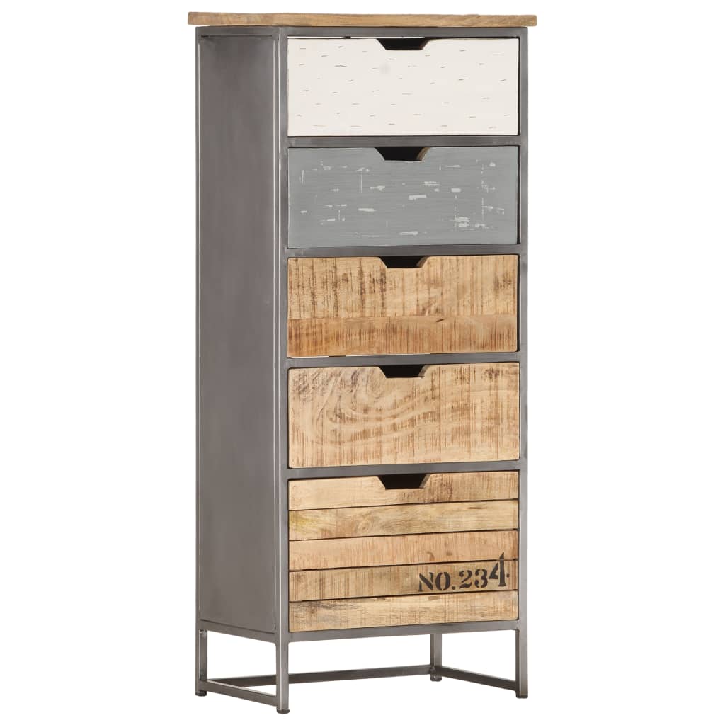 vidaXL Komoda, 45 x 30 x 105 cm, lite drewno mango