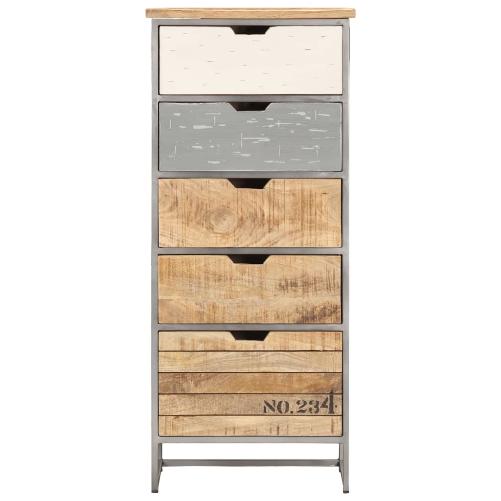 vidaXL Komoda, 45 x 30 x 105 cm, lite drewno mango