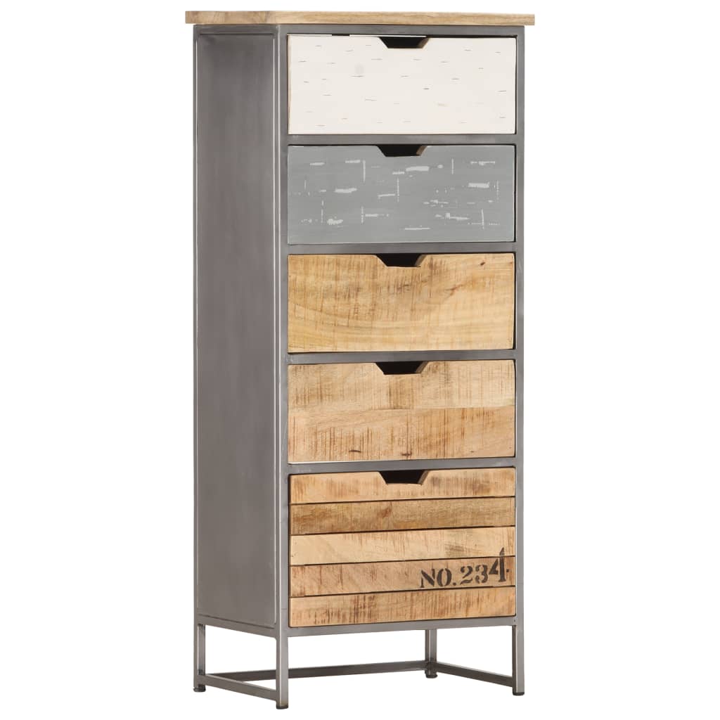 vidaXL Komoda, 45 x 30 x 105 cm, lite drewno mango