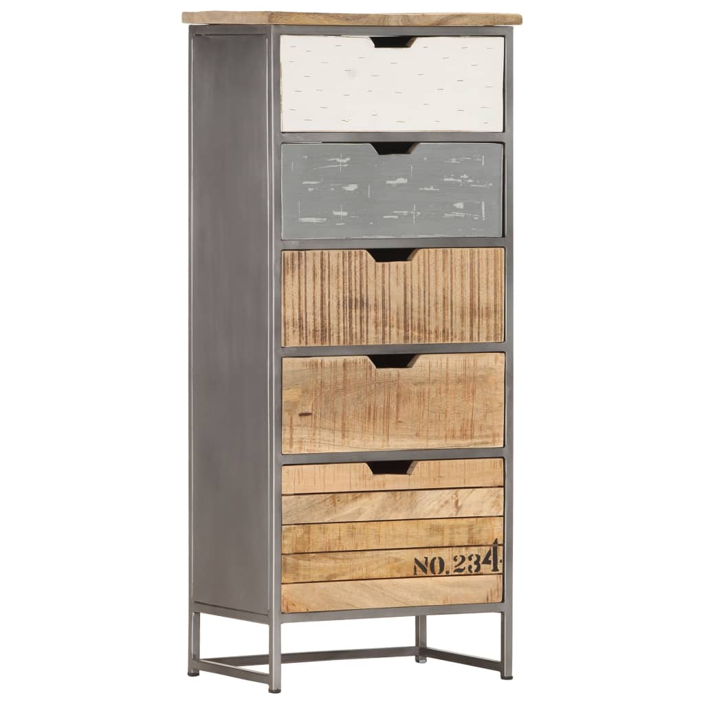 vidaXL Komoda, 45 x 30 x 105 cm, lite drewno mango