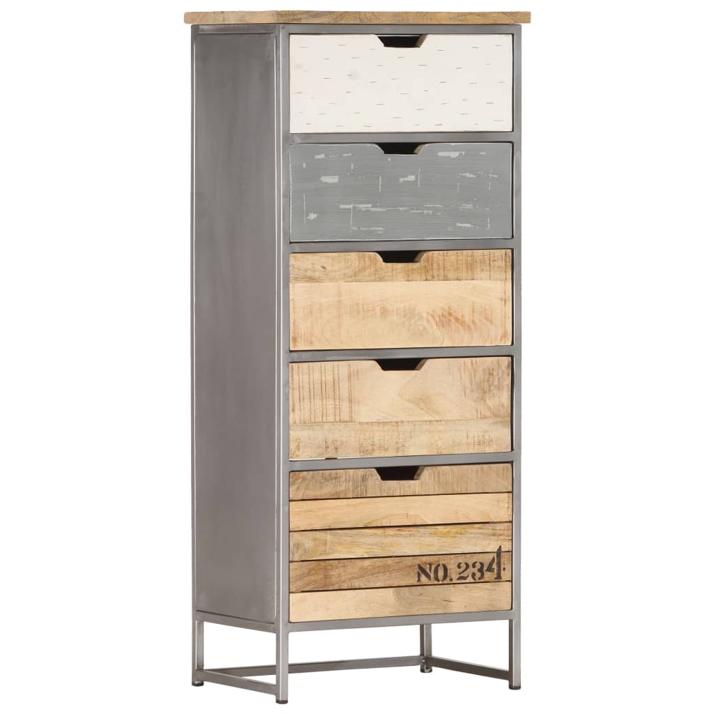 vidaXL Komoda, 45 x 30 x 105 cm, lite drewno mango
