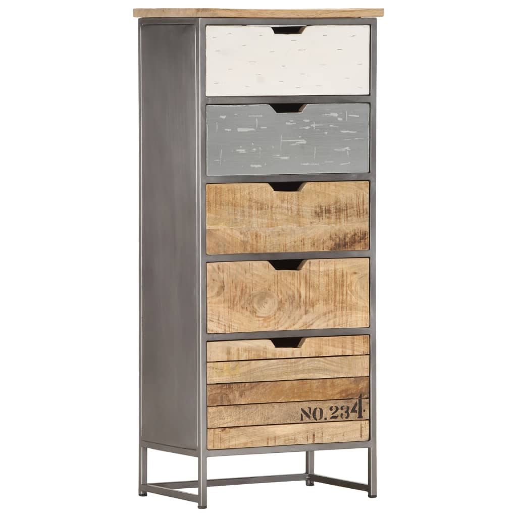 vidaXL Komoda, 45 x 30 x 105 cm, lite drewno mango