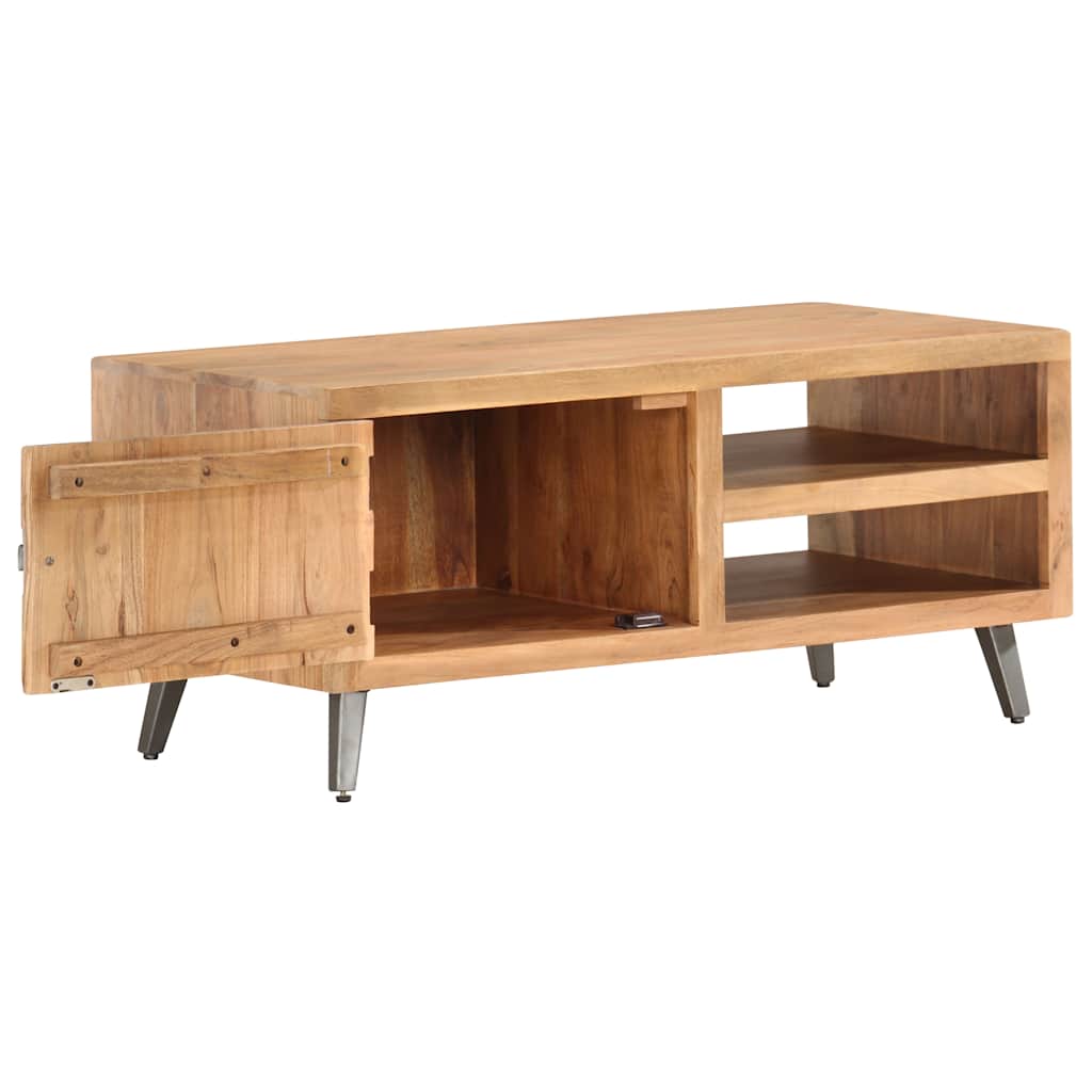 vidaXL Stolik kawowy, 90 x 45 x 40 cm, lite drewno akacjowe