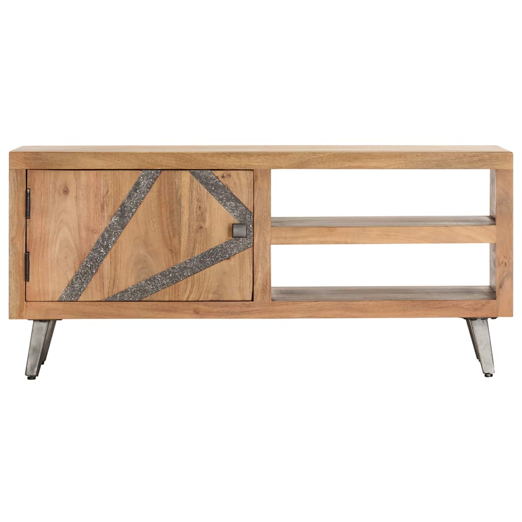 vidaXL Stolik kawowy, 90 x 45 x 40 cm, lite drewno akacjowe