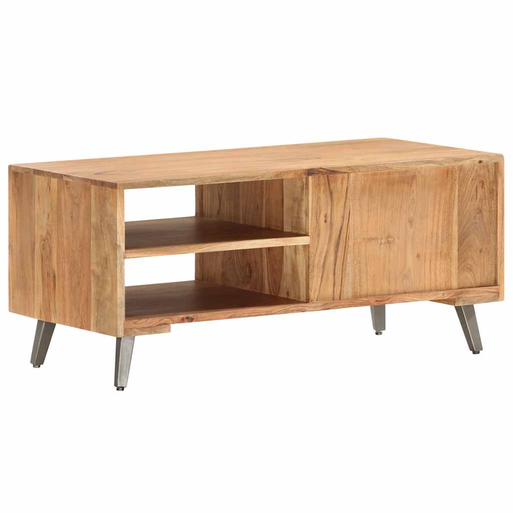 vidaXL Stolik kawowy, 90 x 45 x 40 cm, lite drewno akacjowe