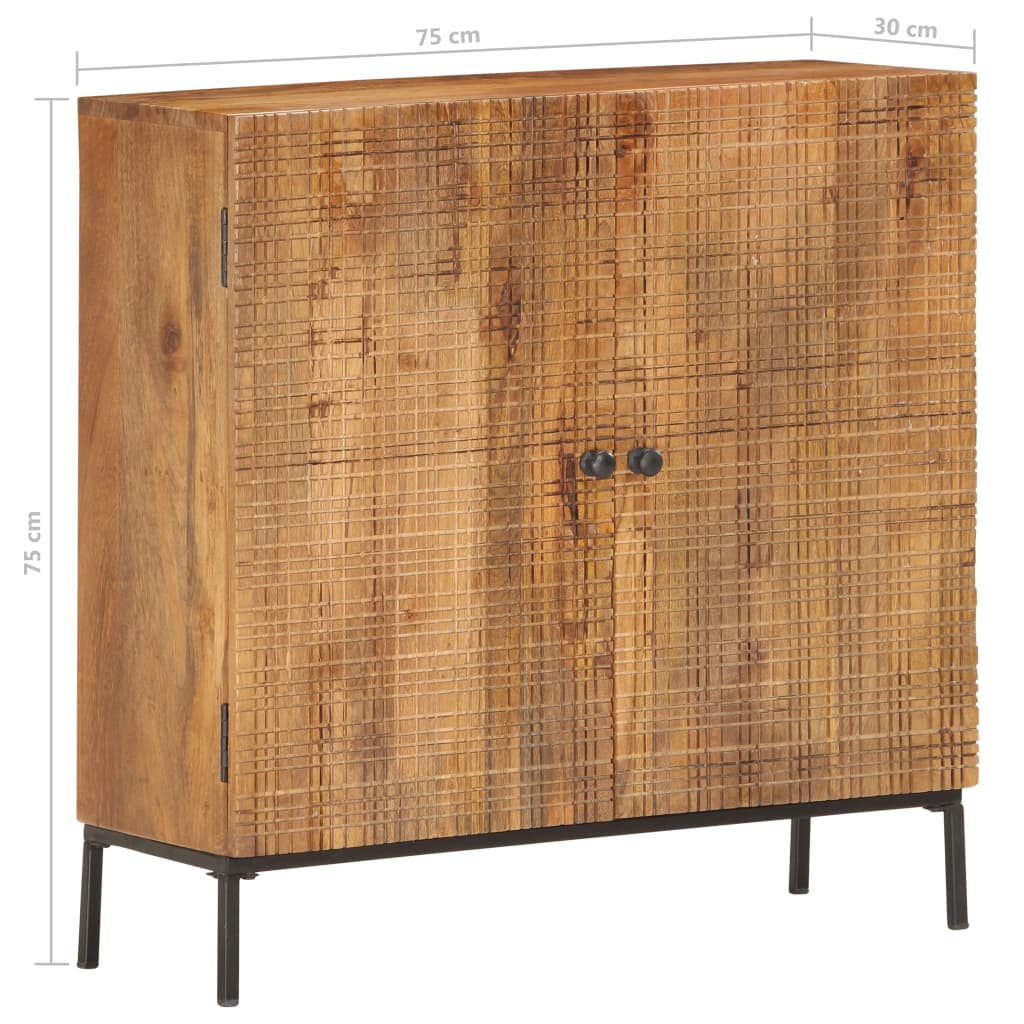 vidaXL Szafka, 75x30x75 cm, lite drewno mango