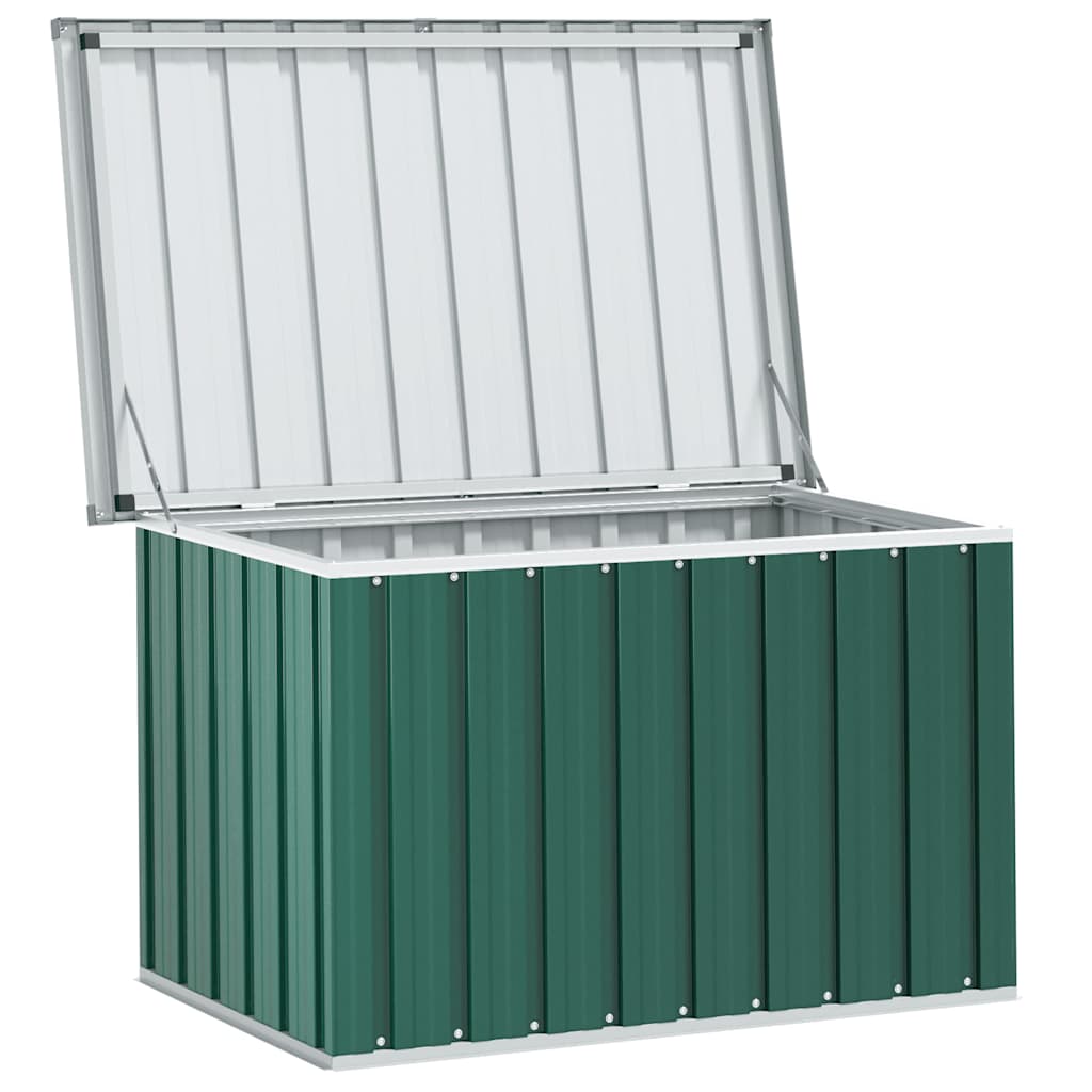 vidaXL Skrzynia ogrodowa zielona 109x67x65 cm