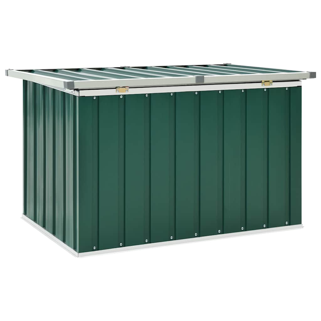 vidaXL Skrzynia ogrodowa zielona 109x67x65 cm