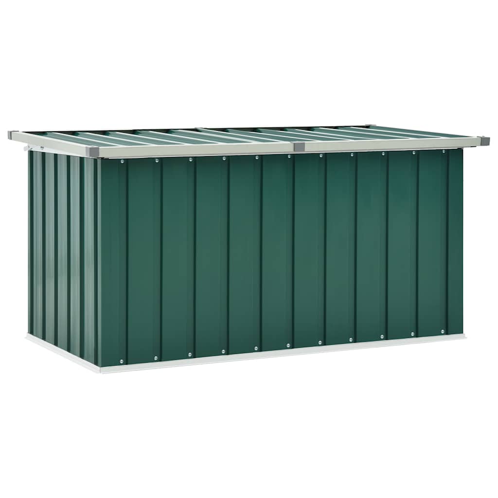vidaXL Skrzynia ogrodowa zielona 129x67x65 cm
